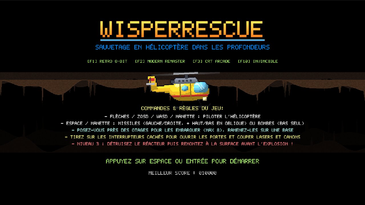 The title screen